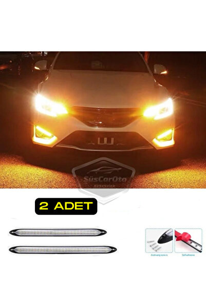 caralp Selamlamalı Kayar Sinyalli Araba Gündüz Farı Esnek Gündüz Ledi DRL Led...