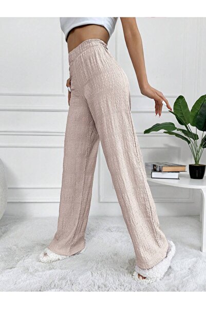 Purpleclo bej pantolon