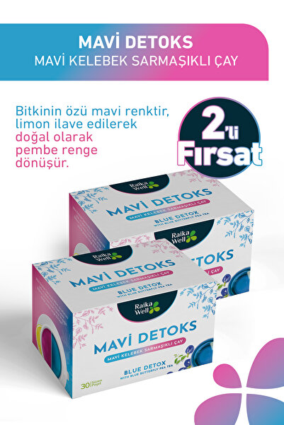 raikawell Mavi Kelebek Sarmaşığı Set