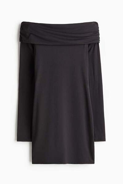 H&M فستان ضيق مكشوف الكتفين