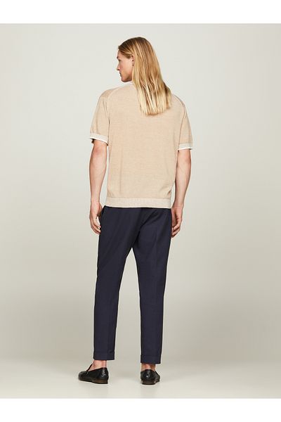 Tommy Hilfiger Men Beige Polo T-Shirts