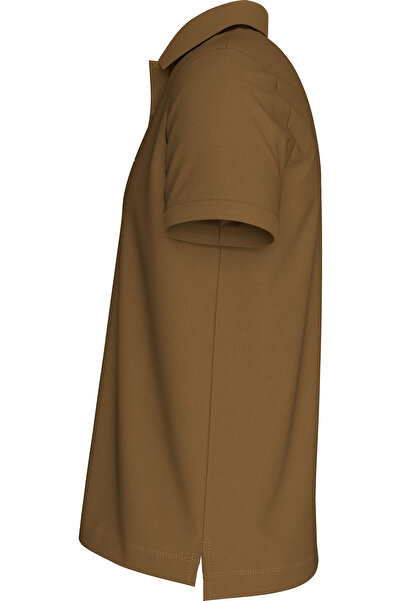 Tommy Hilfiger تي شيرت بولو بني للرجال من تومي هيلفيغر