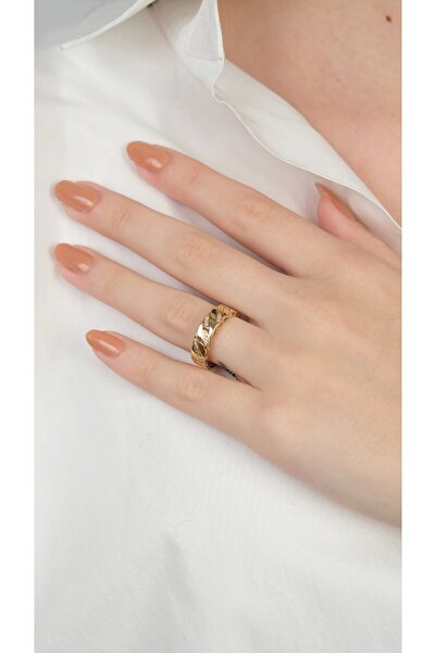 Arpaş 14 Ayar Altın Taşlı Burgu Yüzük