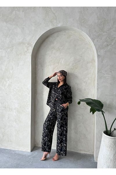 HARVESSE Embroidered Linen Blended Trousers