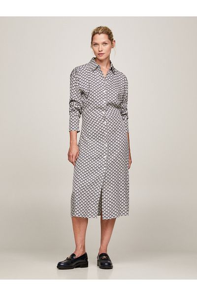 Tommy Hilfiger Women Blue Shirt Dress