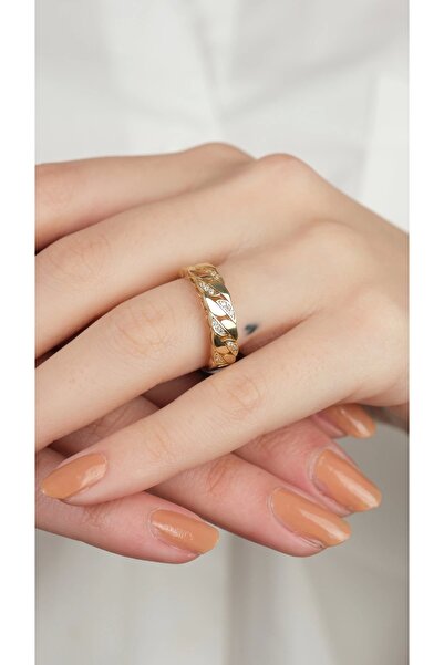 Arpaş 14 Ayar Altın Taşlı Burgu Yüzük