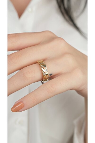 Arpaş 14 Ayar Altın Taşlı Burgu Yüzük