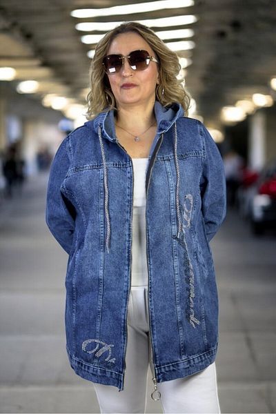 yagmurberen CIPZÁRZÁRÓ KAPCSIKÓS NYÁRI KÖVETI DÍSZÍTÉS RÉSZLETNÉZET TÚL MÉRETŰ FARMERKABÁT