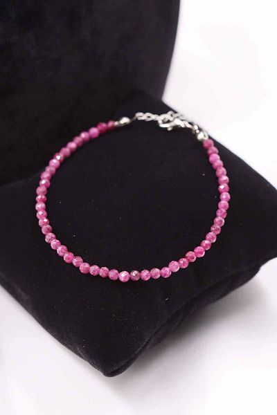 MYTAKIAĞACIMFH Pomegranate Stone Faceted Cut Chain Extension 2-3 mm