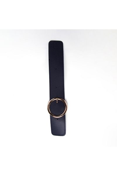 Sultan Round Buckle Magnetic Bag Closure Navy Blue