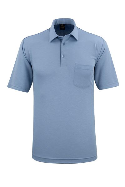 Çizgi Triko Ανδρικό πουκάμισο με γιακά με τσέπη Classic Fit T-Shirt - 5111