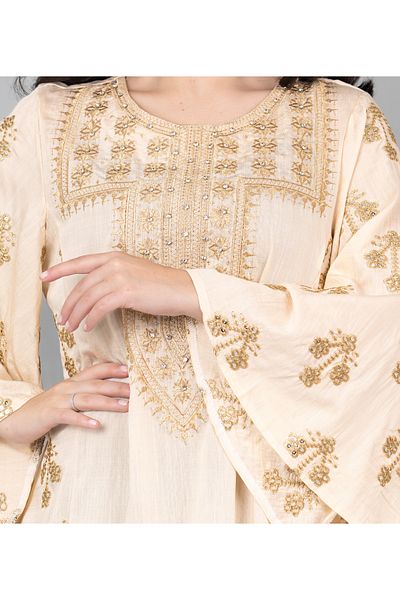 IKKXA Radiant Embroidered Jalabiya