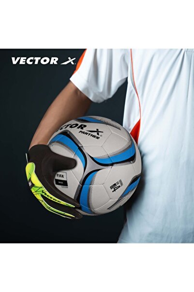 Vector X Practice Football Goalkeeper Gloves | Black & Green | Size 4 | Strong Grip & Comfort | Synthetic