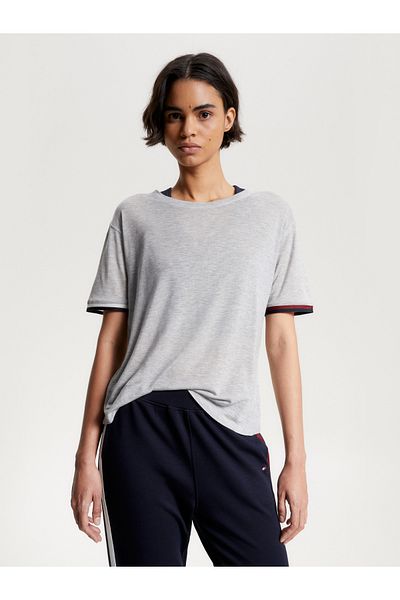 Tommy Hilfiger Women Gray S/S T-Shirt