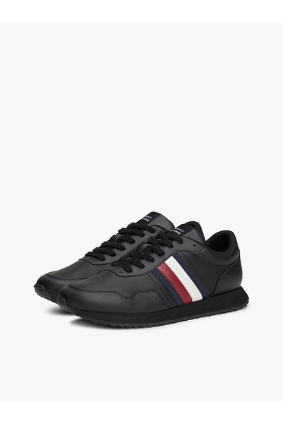 Tommy Hilfiger Men Black Mid Top