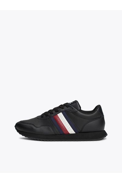 Tommy Hilfiger Men Black Mid Top