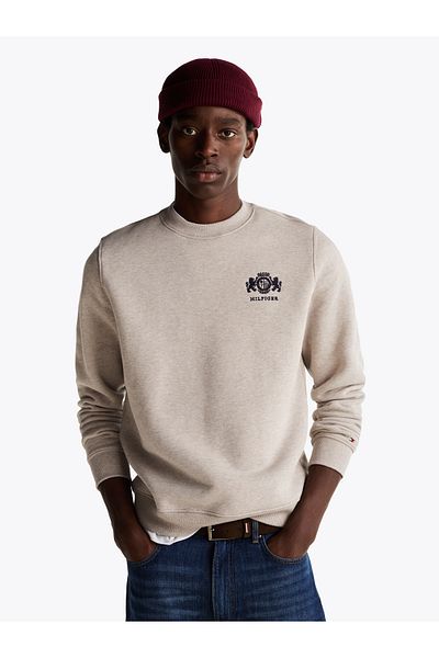 Tommy Hilfiger Men Beige Pullover Sweatshirt