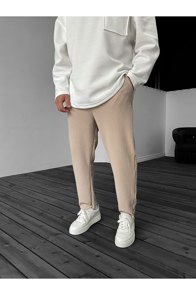 BYBASICMAN Beige Corduroy Slim Trousers Ke-5026/5028