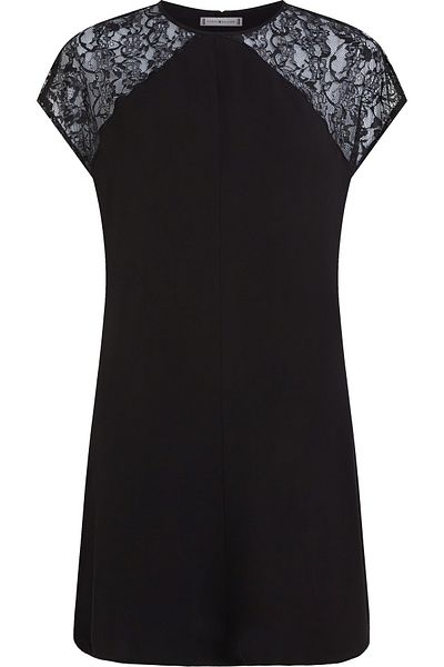 Tommy Hilfiger Women Black A-Line Dress