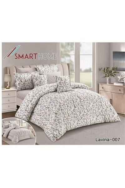 smart home Double-sided comforter set, 8-piece duvet cover set, 8-piece double duvet cover set