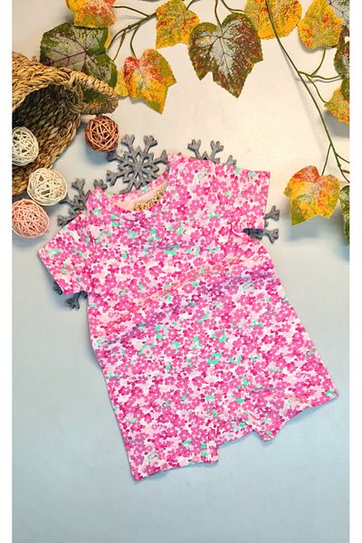 Des Biens Summer Combed Cotton Short Leg Short Sleeve Romper for Babies Suitable for Casual Wear