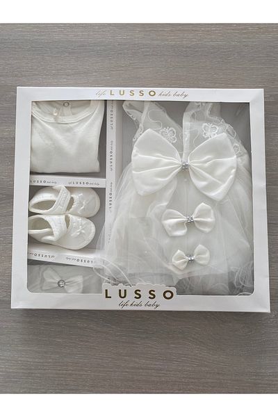 Petite Ponpon Baby Set of 4 Baby Girl Mevlüt Dress