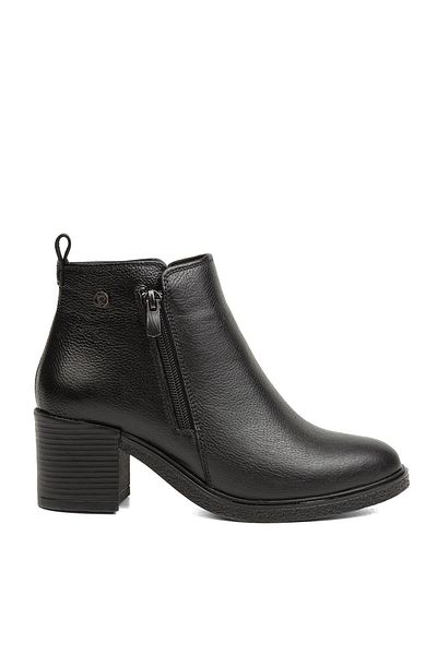 Pierre Cardin ® |   PC-52025-3109 Μαύρες γυναικείες μπότες από γνήσιο δέρμα