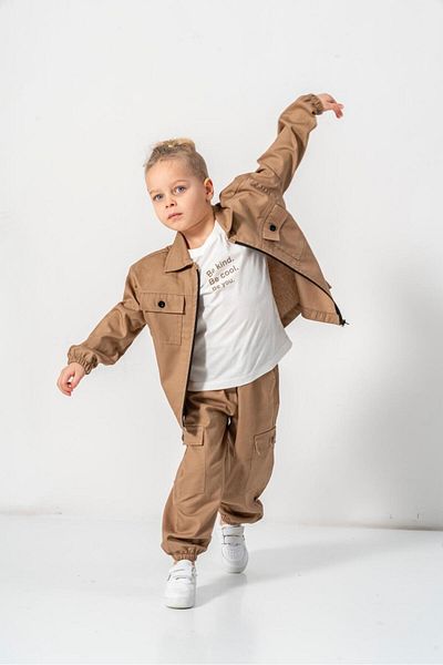 ÇOCUK GİYİM MERKEZİ Boy's 3-Piece Linen Suit