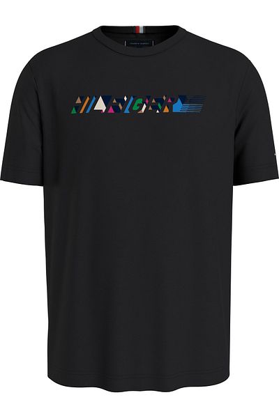 Tommy Hilfiger Men Black S/S T-Shirt