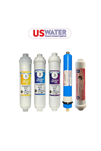 uswater İhlas Cebilon Su Arıtma Cihazı ve Tüm Kapalı Kasa Cihazlara Uyumlu 5'...