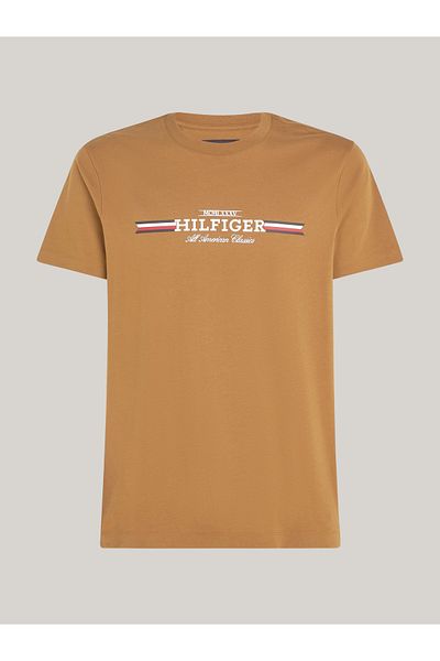 Tommy Hilfiger Men Brown S/S T-Shirt