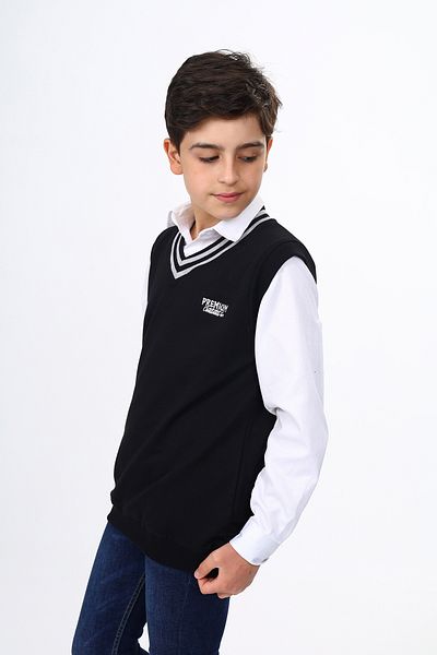 Toontoy Boy's School Embroidered Sweater