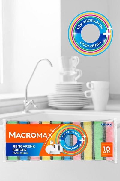 MACROMAX Colorful 10 X 2 Sponges