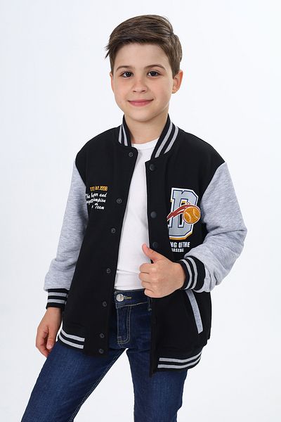 Toontoy Boy's College Printed Cardigan
