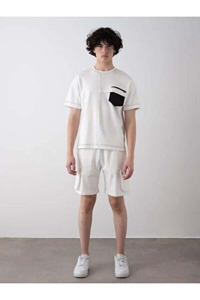 Zekids Costum pentru bărbați pentru adolescenți, cu fermoar, pantaloni scurți...