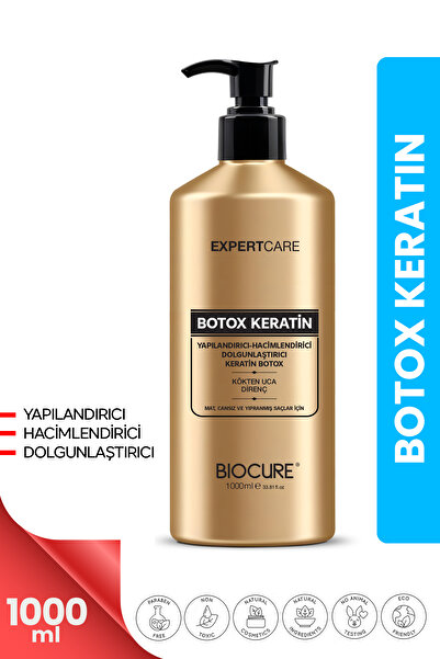 Biocure Botoks Keratin Extra Saç Bakım Kremi Hair Botox 1000 Ml. + Turunculaşma Karşıtı Mor Şampuan 400 Ml.