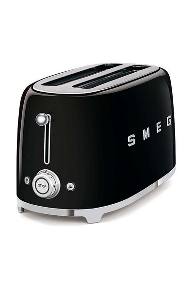 SMEG 2X4 Toaster Black Tsf02Bleu
