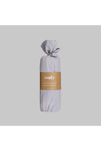 Sarev Lilac 100% Cotton 200*200 cm Fitted Sheet Set with 2 Pillowcases