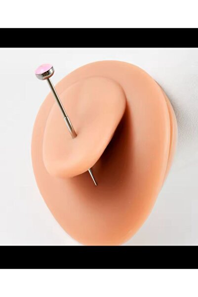 Arescollection 2 adet 316 l çelik göbek nipple dil piercingleri için kolay geçiş kılavuzu 1.6 mm uyumlu