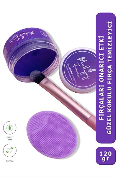 İlla Life Pure Clean Large Size Makeup Brush & Sponge Cleaning Soap and Silicone Mat 120 Gr