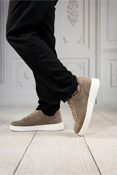 DAXİS Sportwear Company Ανδρικά παπούτσια με κορδόνια από γνήσιο δέρμα - Ανδρικά παπούτσια SUEDE