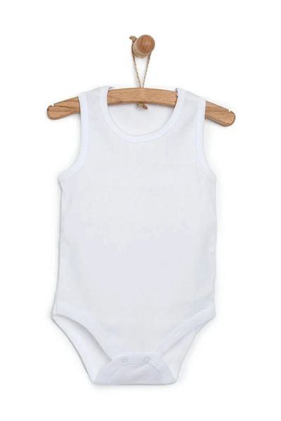 mixibaby Mixi Baby Cotton White Snap Fastener Short Sleeve 5-Piece Baby Undershirt Body Set