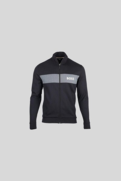 BOSS Regular Fit Dik Yaka Erkek Spor Ceket Siyah