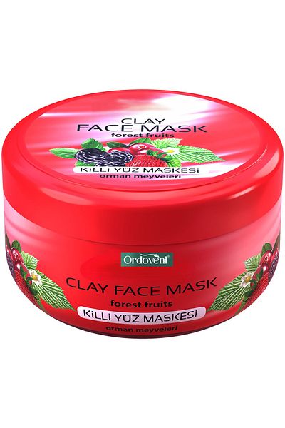 OrdoVeni Dead Sea Clay Mask - Natural Skin Care with Vitamin C & Forest Fruit - 400ml