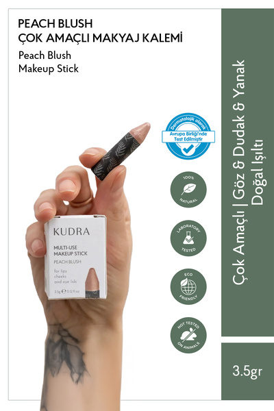 Kudra Cilt Besinleri Peach Blush Çok Amaçlı Makyaj Kalemi