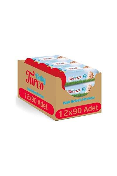 Baby Turco مناديل مبللة 90 ورقة × 12 قطعة