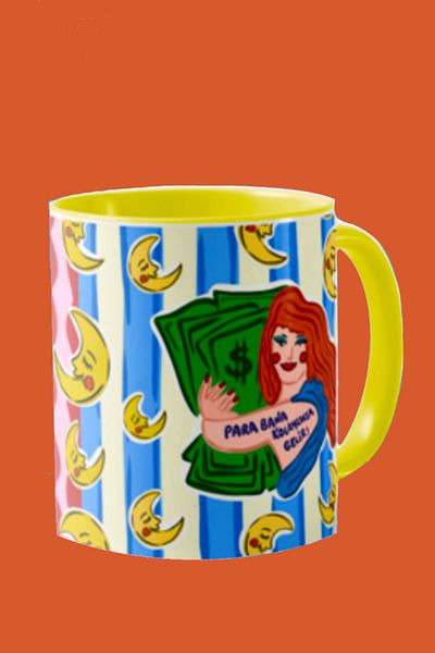 Hello Melody Design Mug "Money" from the Mug Series - Original Design Digital Printing Mug 9.5X8 cm