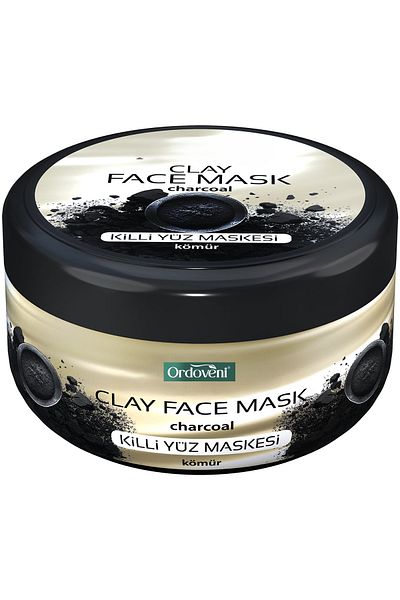 OrdoVeni Dead Sea Clay Mask - Face Mask with Charcoal Content - Deep Cleansing - 400ml