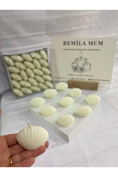 TREND 25 Adet Istiridye Mum Hediyelik Mum Konsept Mum