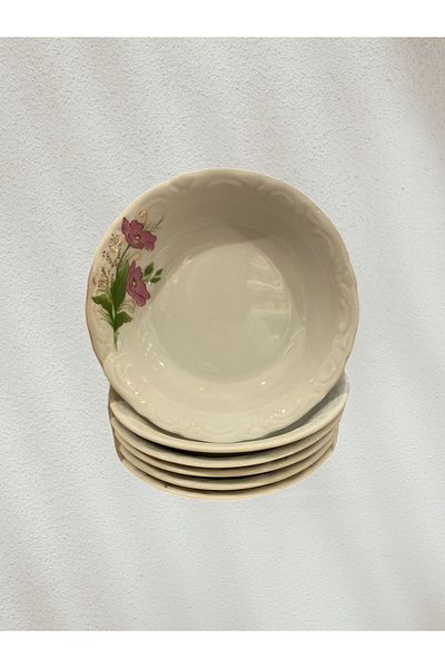 Porland Lal 14cm Snack Bowl Pit Plate Set of 6